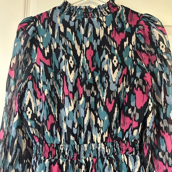 NWT Heartloom Celeste Vibrant Flutter Ruffle Long Sleeve Dress from Revolve - Picture 8 of 11